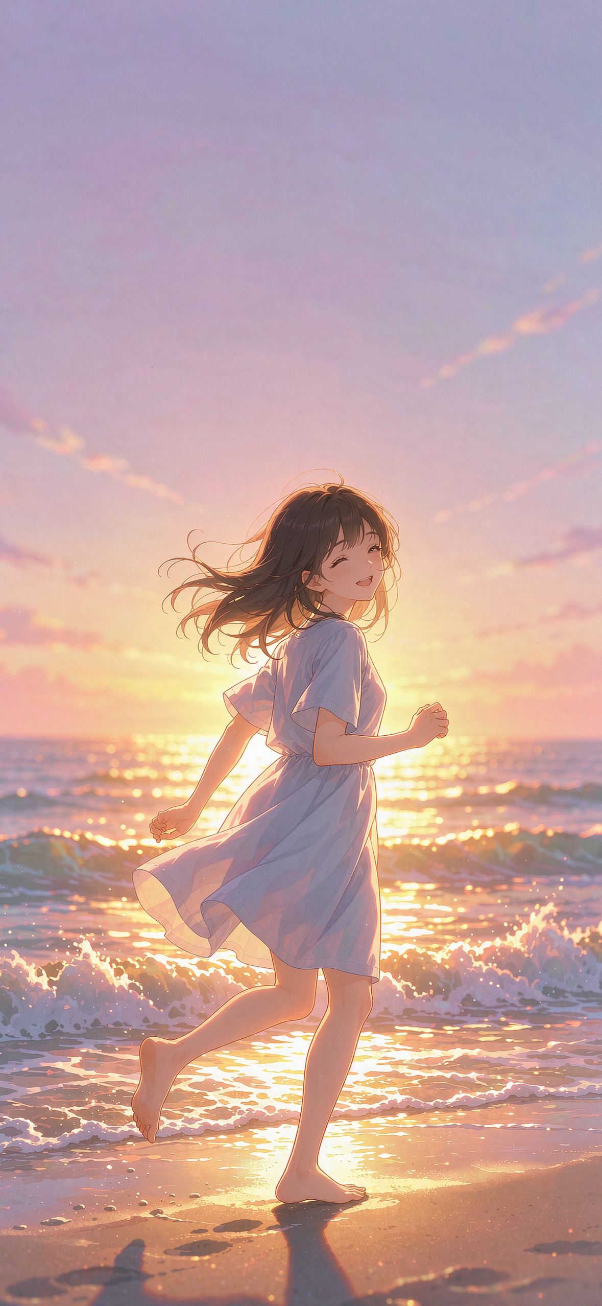 海边黄昏 · 1179×2556 动漫壁纸