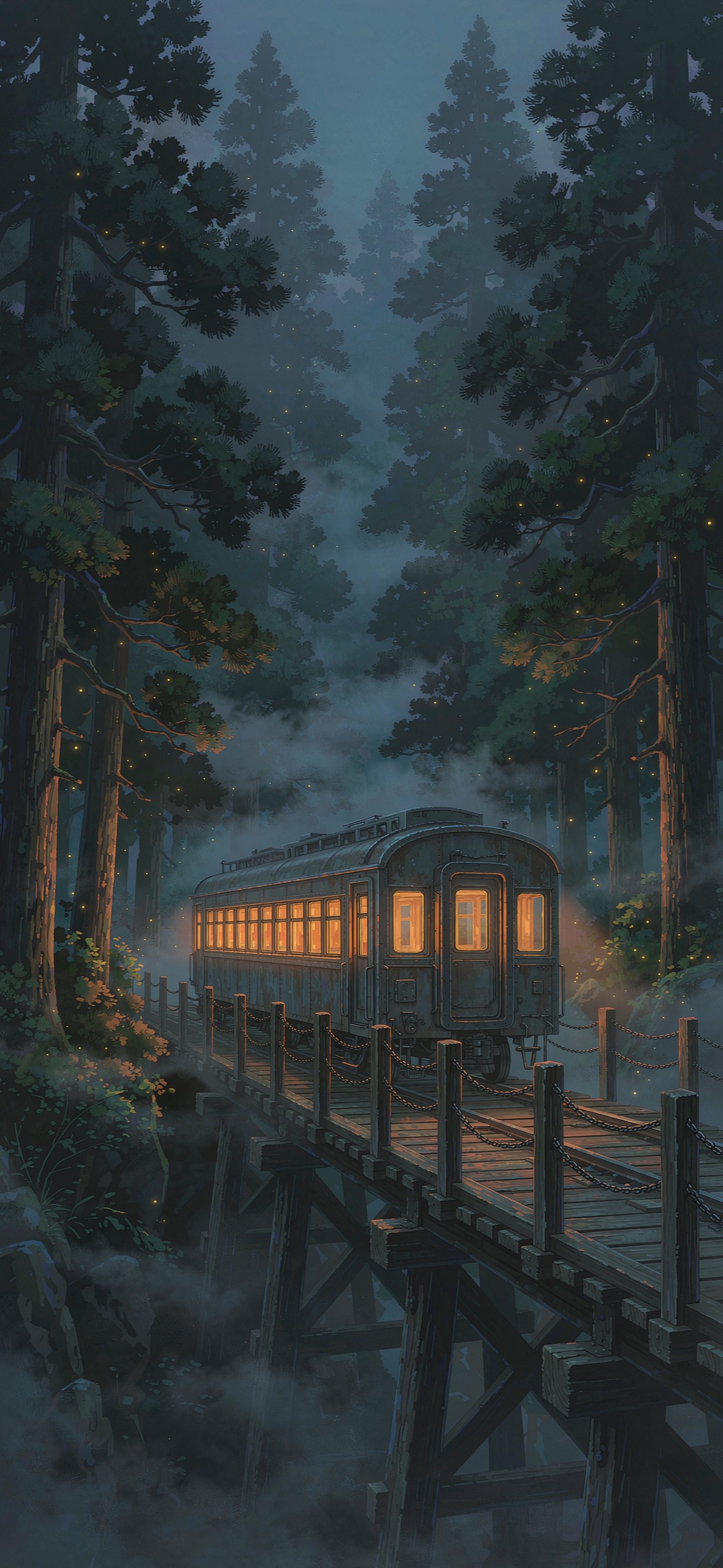 林夜列车 · 1179×2556 动漫壁纸