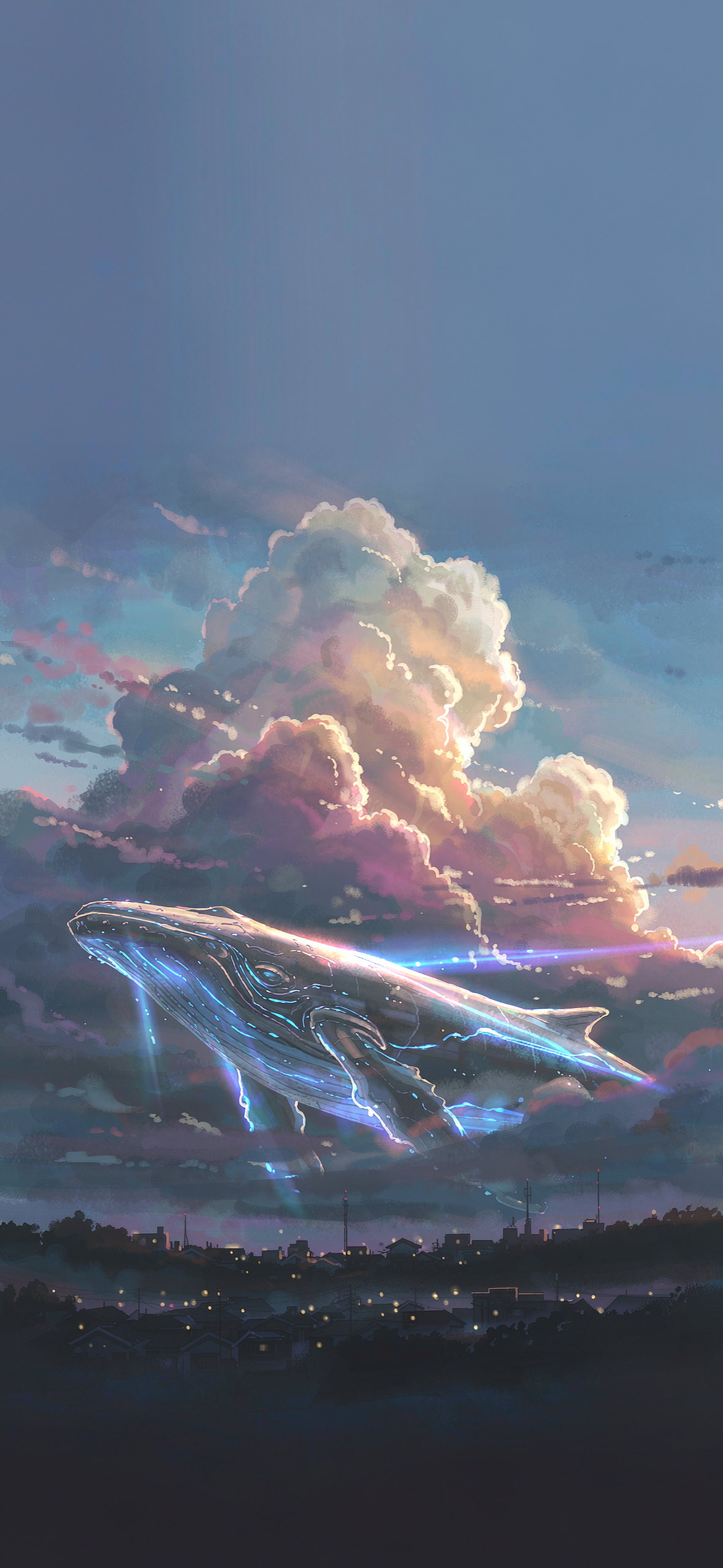 云海机械鲸 · 1179×2556 动漫壁纸