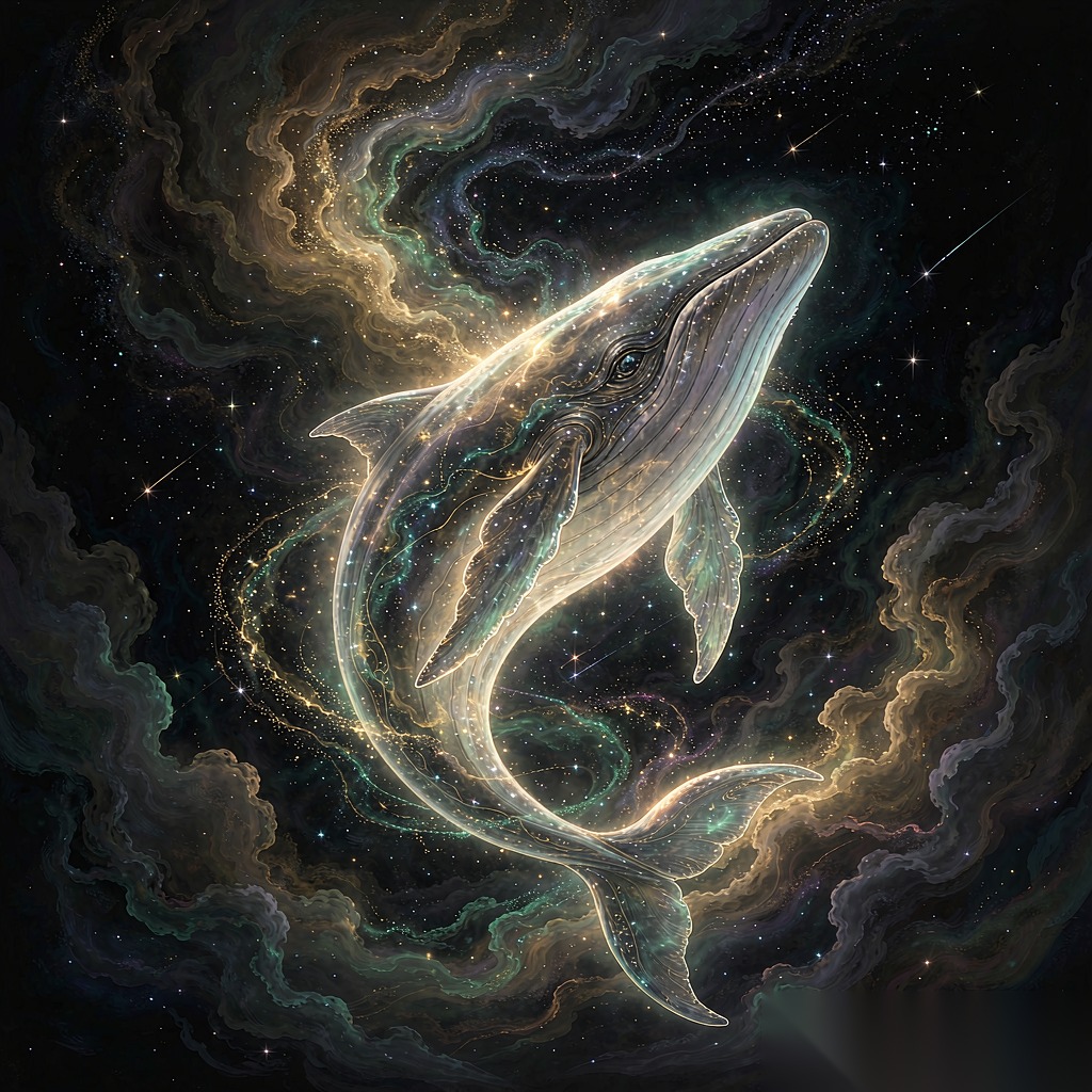 星空鲸影 · 1024×1024 高清壁纸