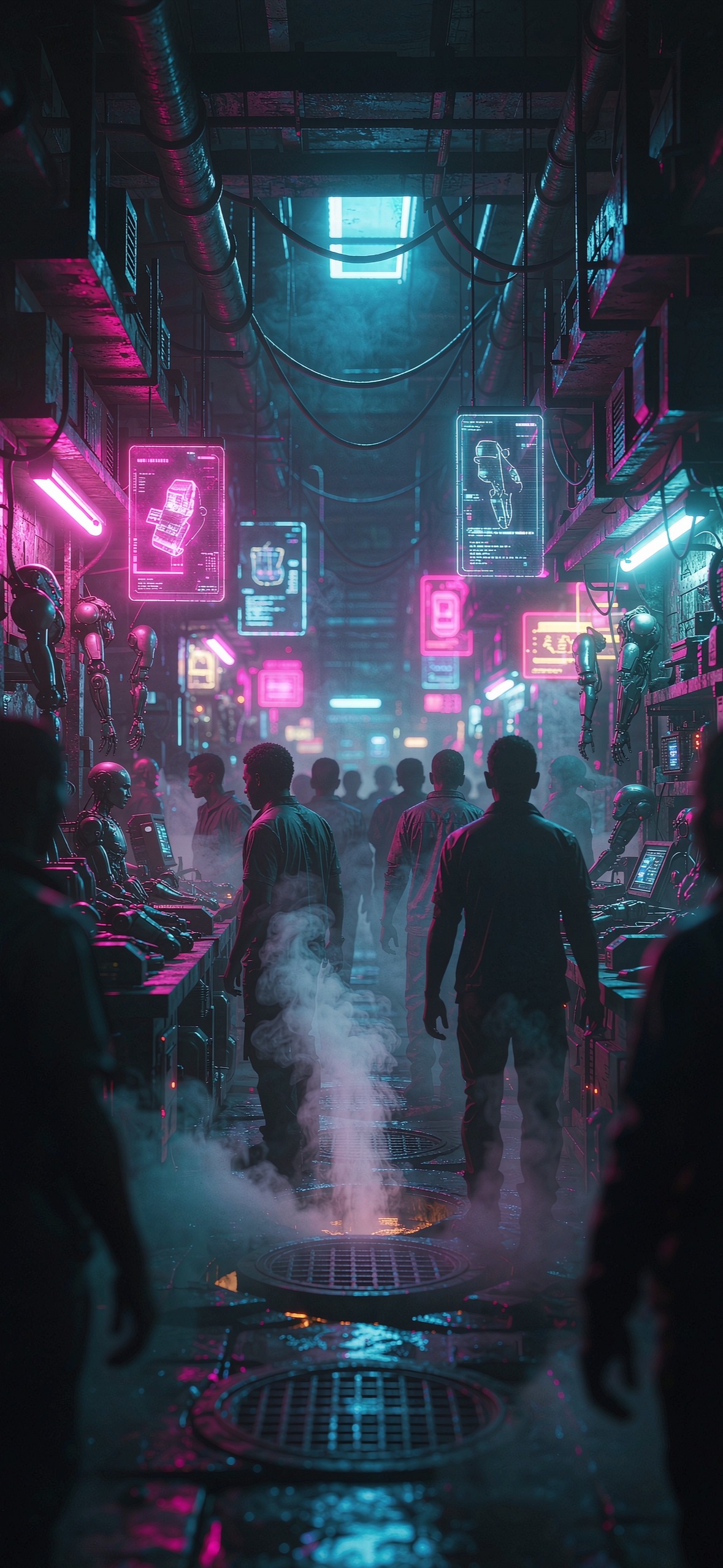 电子黑市 · 1179×2556 赛博朋克壁纸
