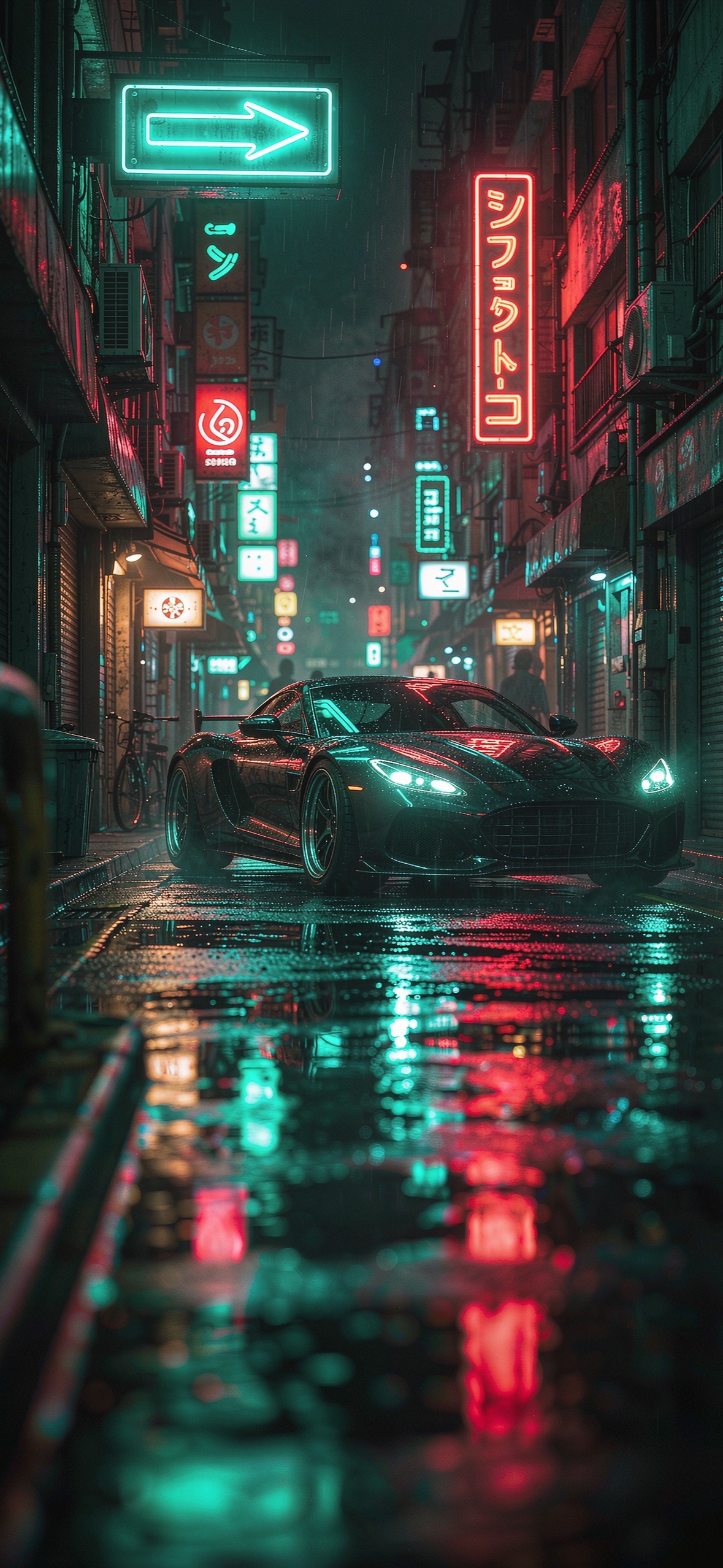 霓虹街角的跑车