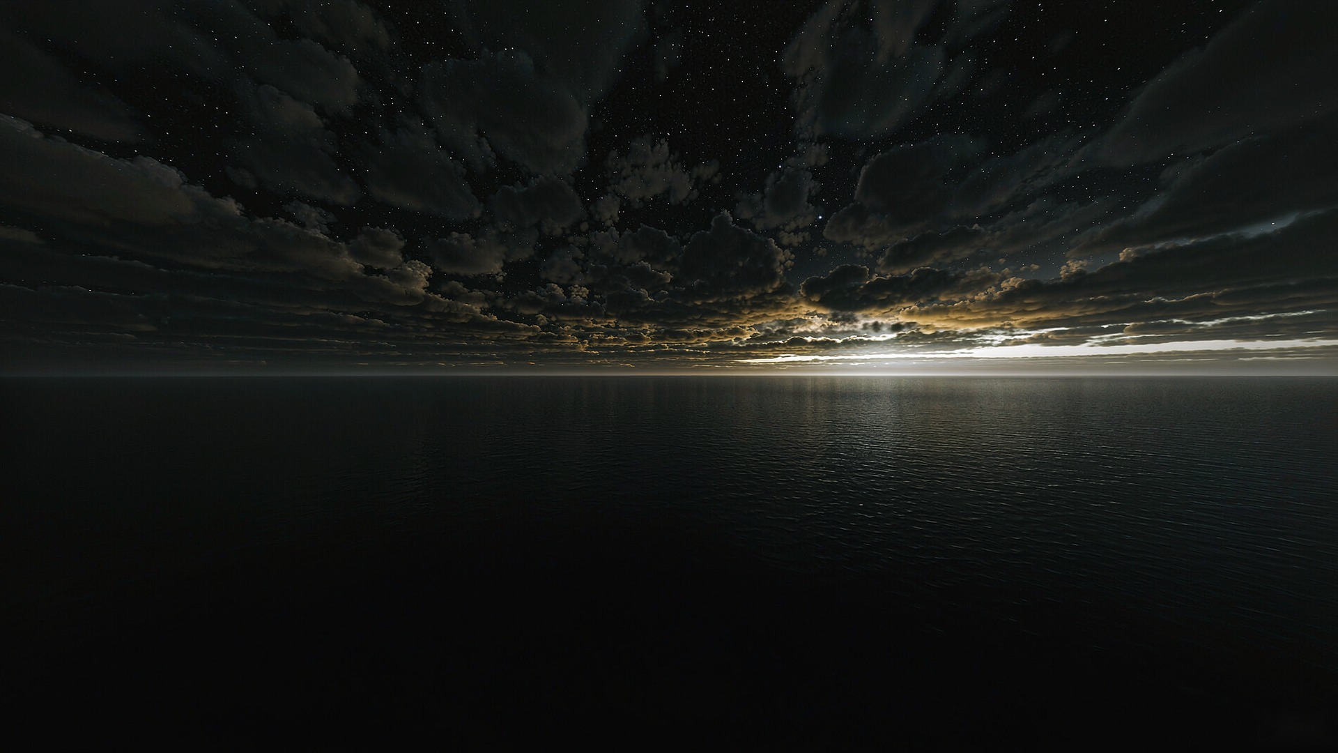 静海星空 · 1920×1080 电脑壁纸