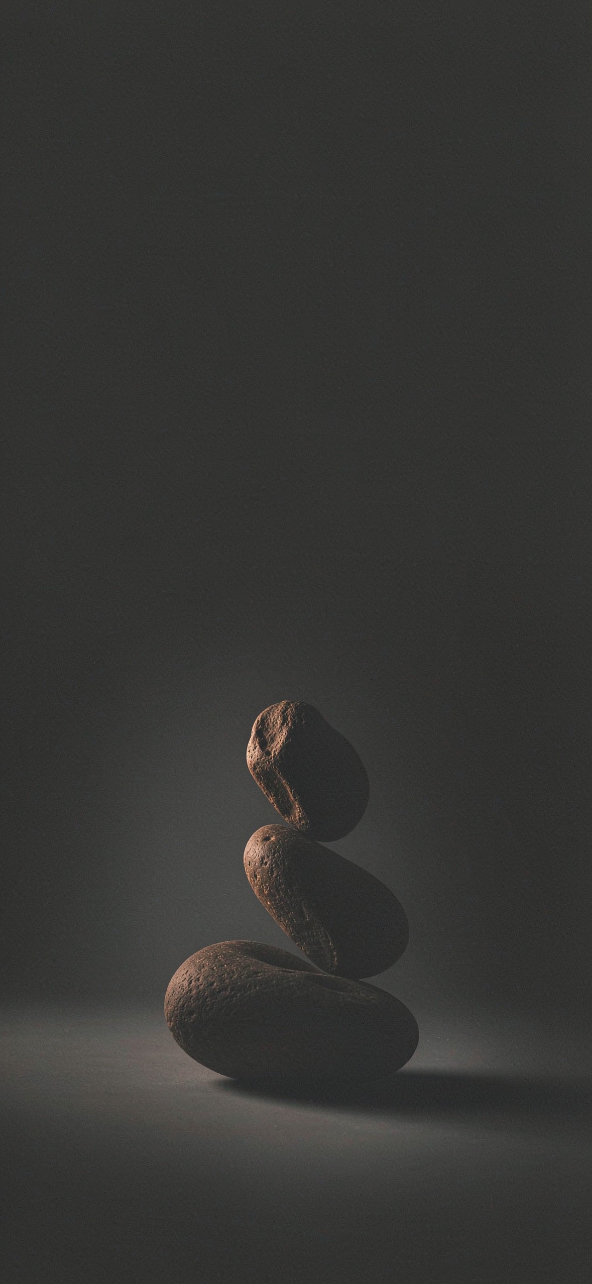 侘寂三石 · 1179×2556 手机壁纸