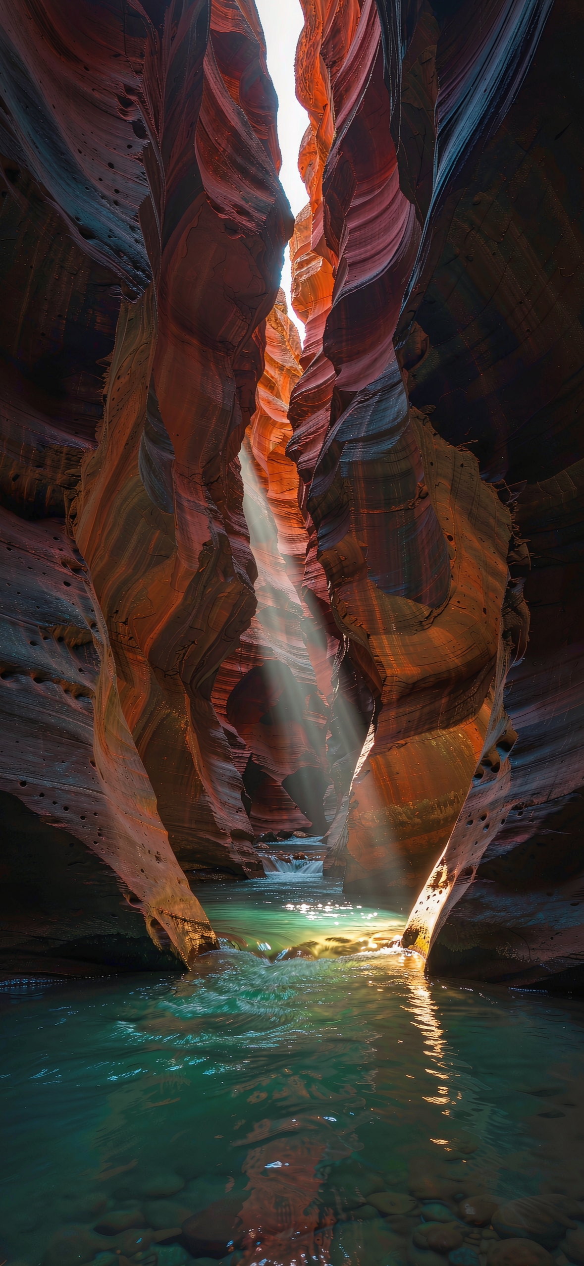 红岩峡谷 · 1179×2556 风景壁纸
