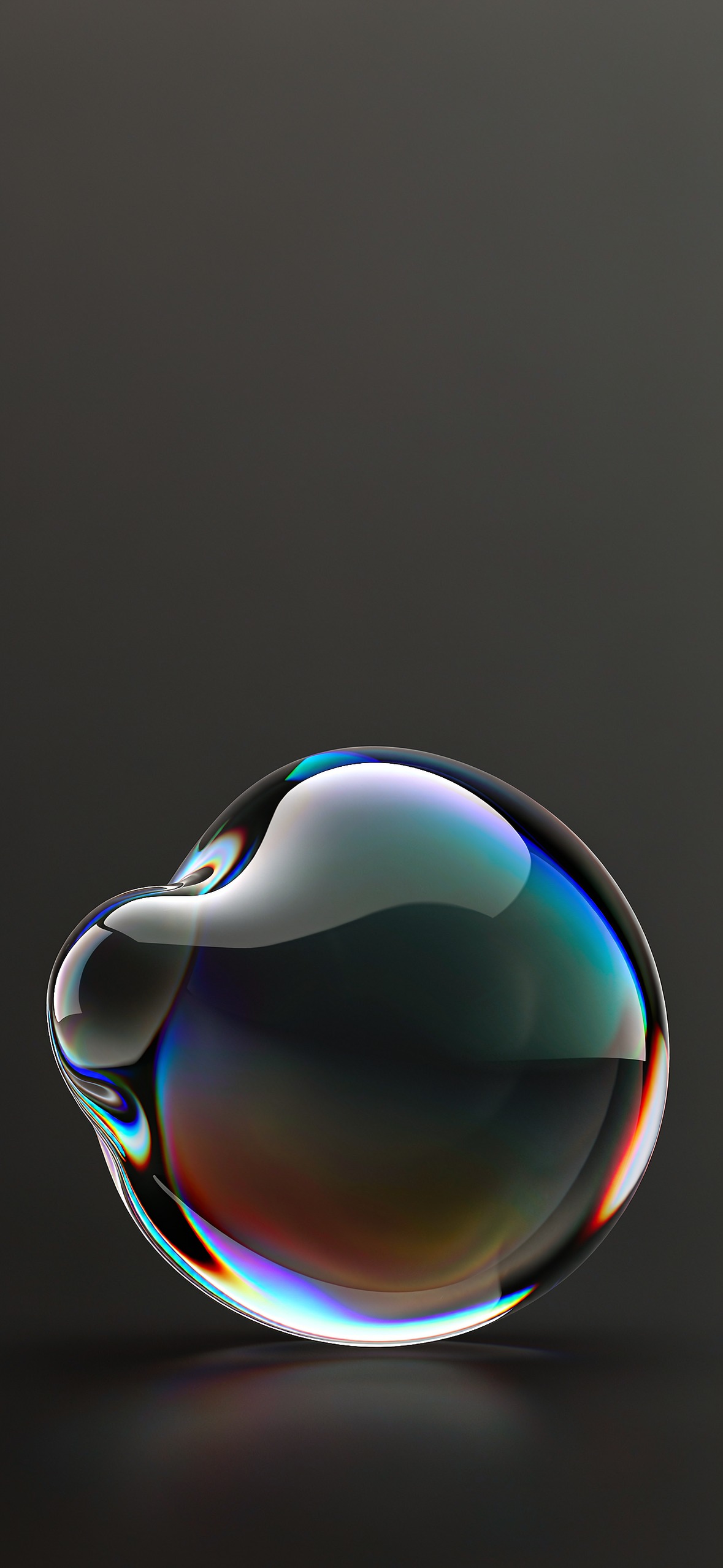 液态铬·金属球 · 1179×2556 手机壁纸