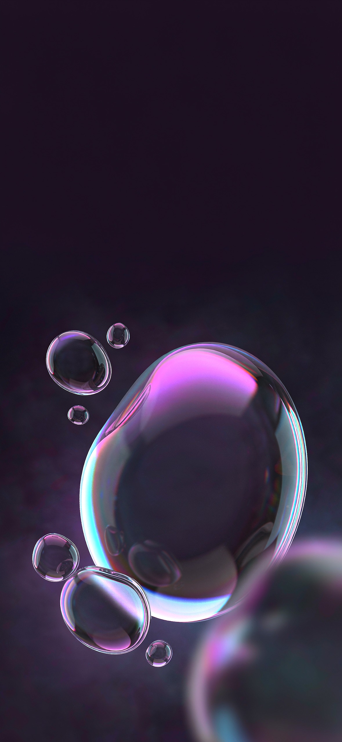 玻璃气泡 · 1179×2556 手机壁纸