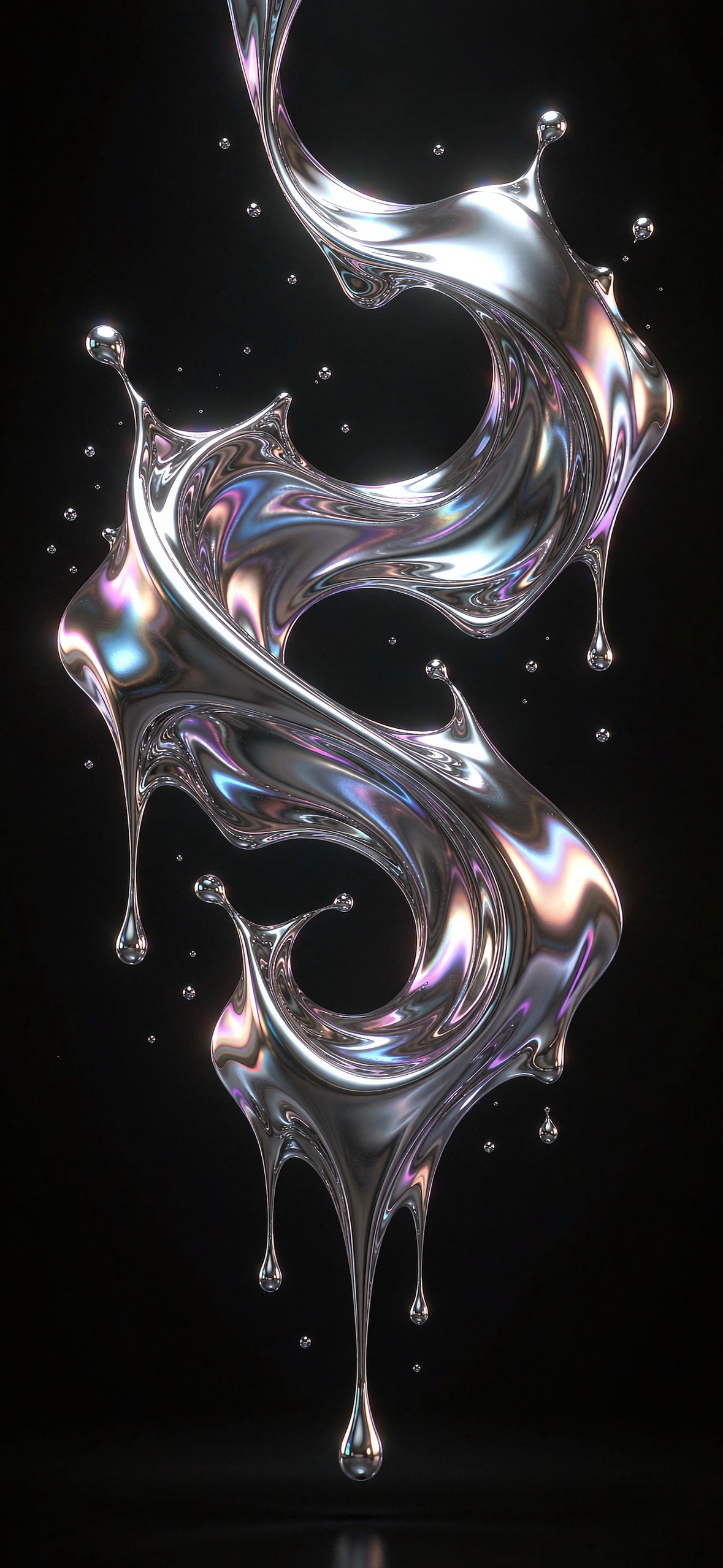 液态铬 · 1179×2556 手机壁纸