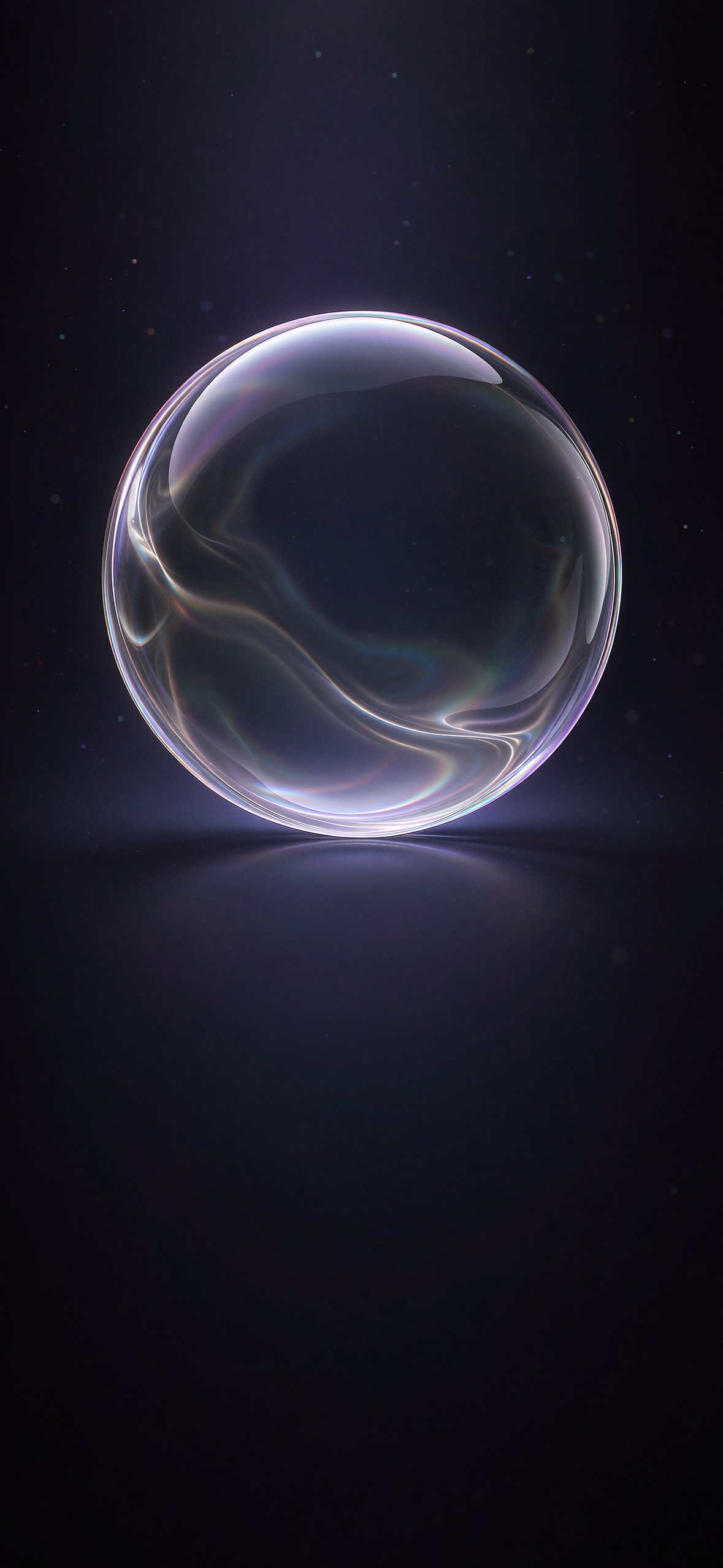 液态玻璃球 · 1179×2556 手机壁纸